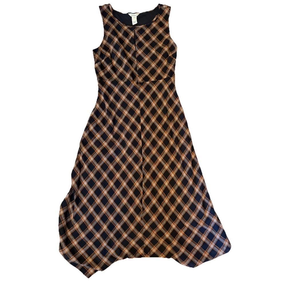 Sundance Town & Country Dress Size 10 Petite Sleeveless Plaid‎ Cotton